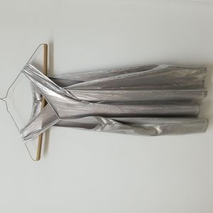 Women's Silver Metallic Blouse